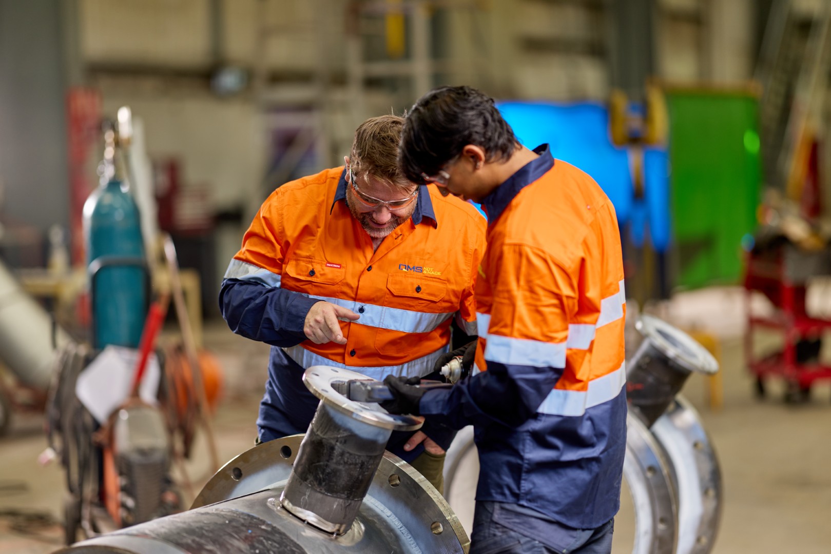 QMS Asset Integrity inspection technicians on site in Australia