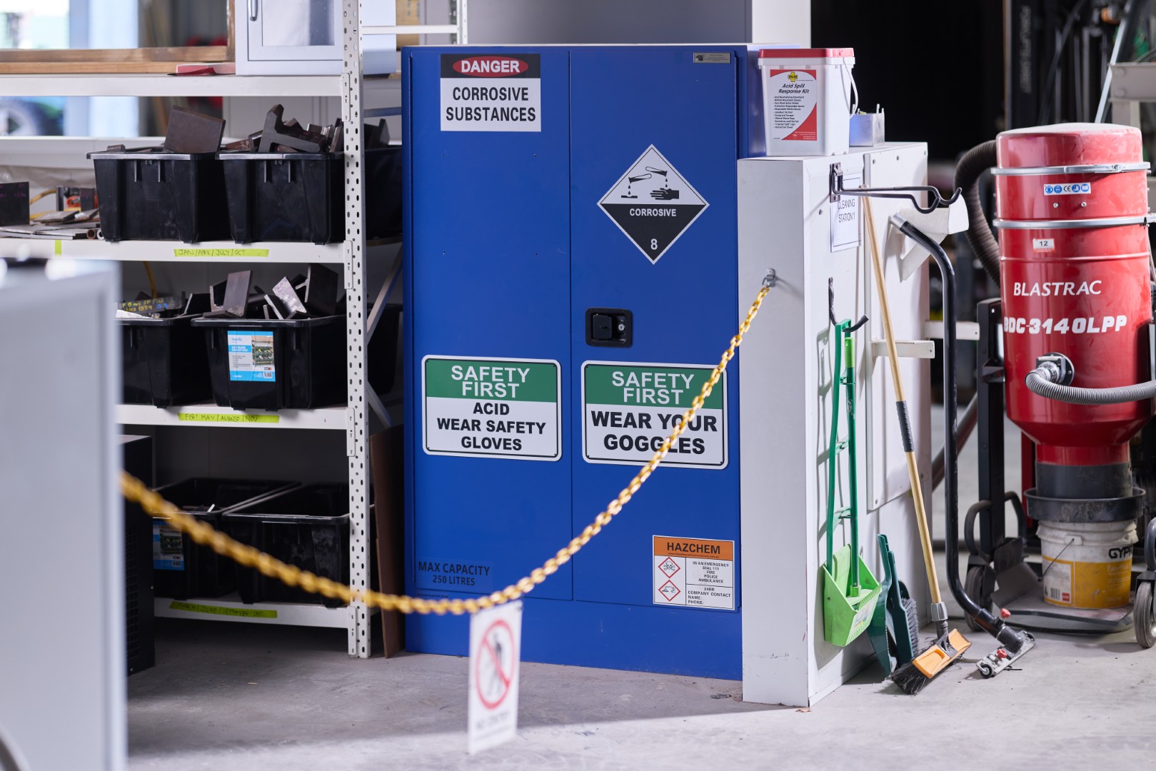QMS Asset Integrity safety storage and workshop controls